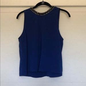 Royal blue dress top